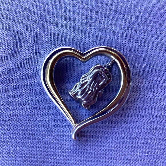 Yorkie Pendant 925 Sterling - Picture 1 of 4